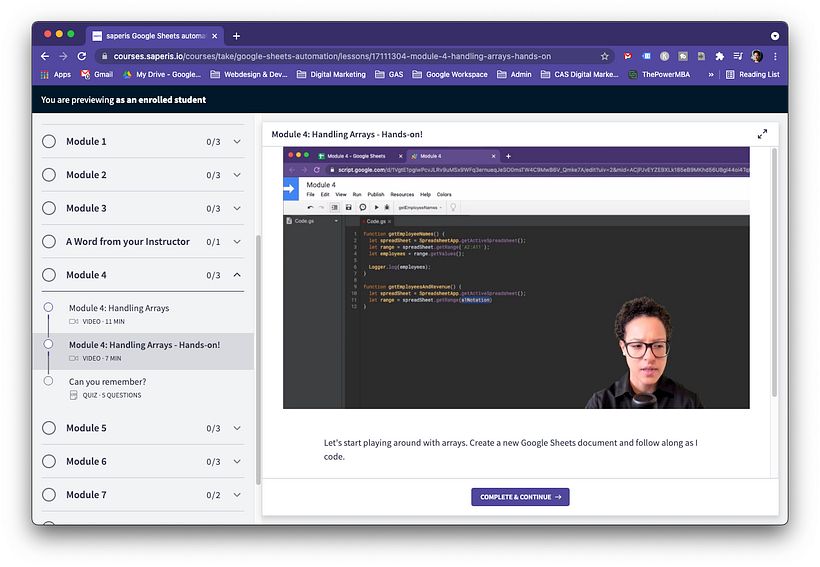 After the theory comes he hands-on coding demo