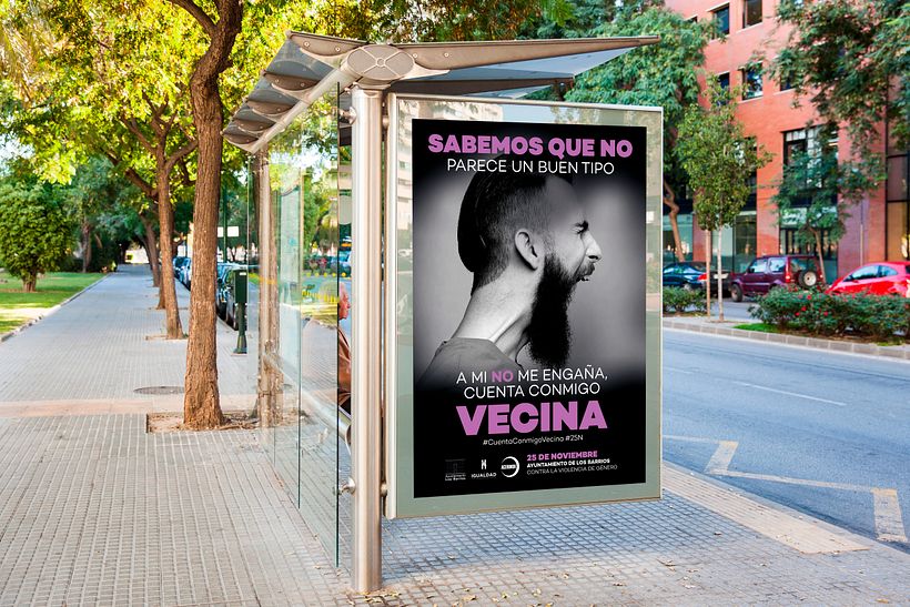 Mupi Sabemos que no es un buen tipo. Campaña 25N