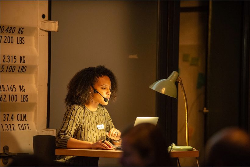 Chanel during a coding event