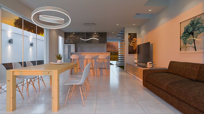 My project in Interior Renders with SketchUp and V-Ray Next course 2