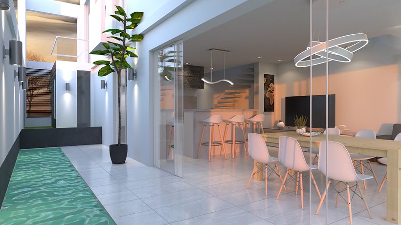 My project in Interior Renders with SketchUp and V-Ray Next course 3