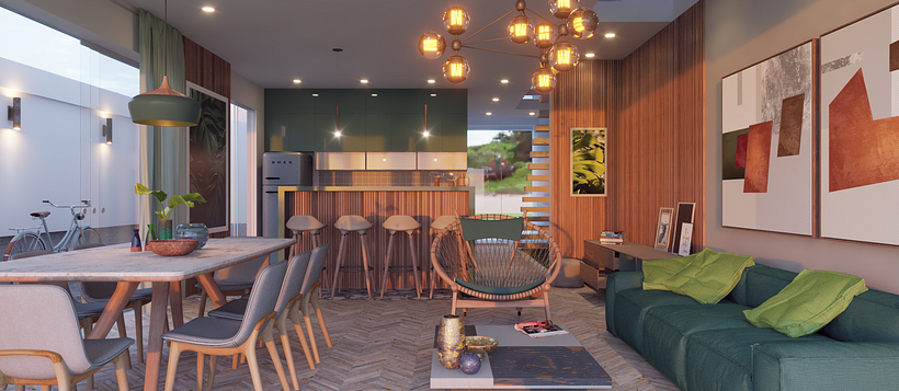 Proyecto del curso: Render de interiores con SketchUp y V-Ray Next 6