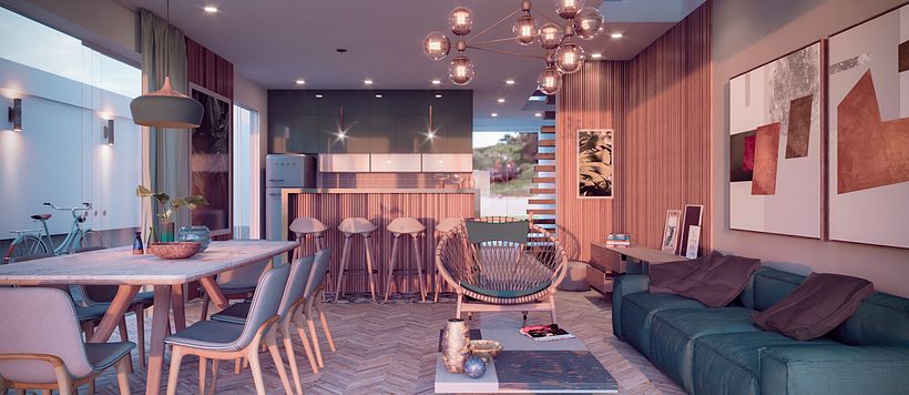 Proyecto del curso: Render de interiores con SketchUp y V-Ray Next 7