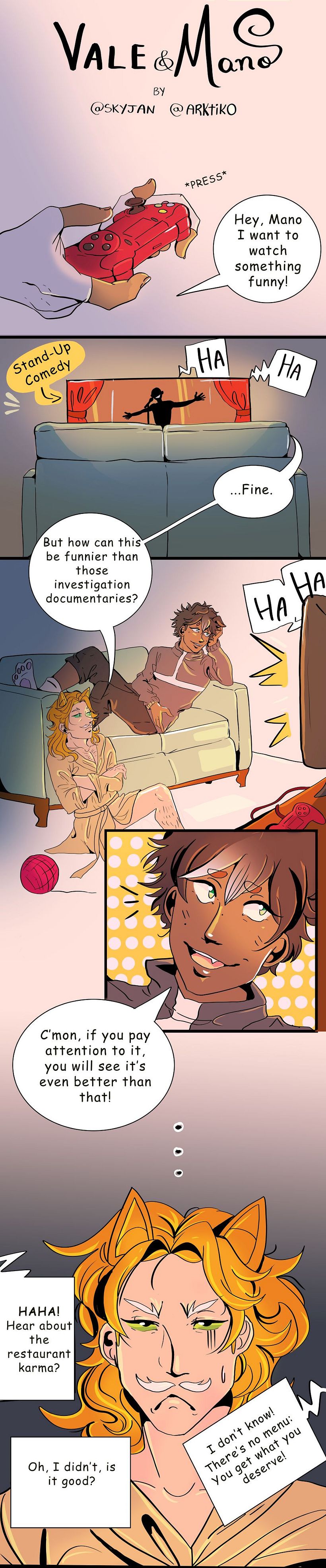 My project in Introduction to Digital Comic course - VALE & MANO 2