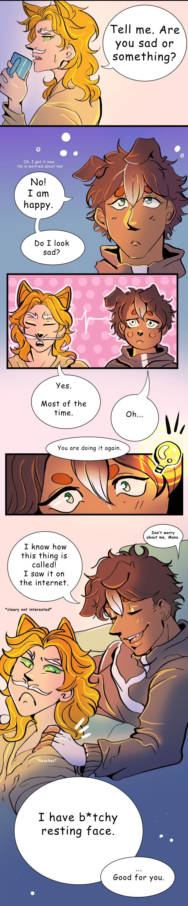 My project in Introduction to Digital Comic course - VALE & MANO 5