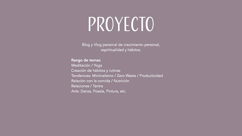 Mi Proyecto del curso: Naming para blog / vlog de crecimiento personal y espiritualidad 21