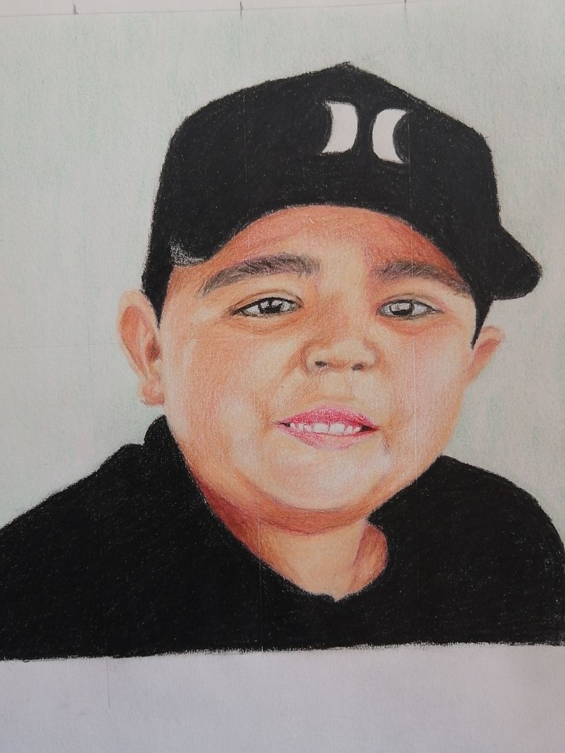 Mi Proyecto del curso:  Retrato realista con lápices de colores 3