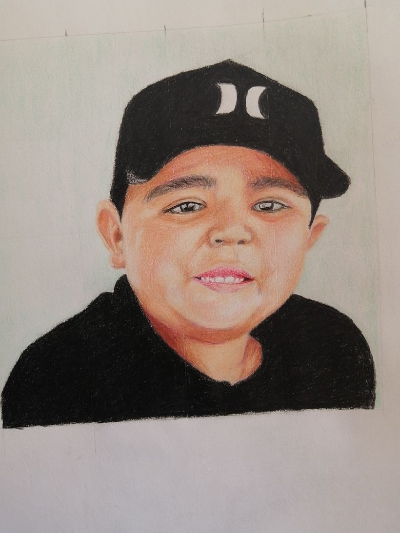 Mi Proyecto del curso:  Retrato realista con lápices de colores 4