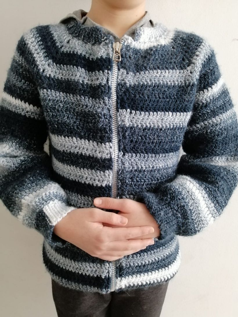 Mi Proyecto del curso:  Top-down: prendas a crochet de una sola pieza 2