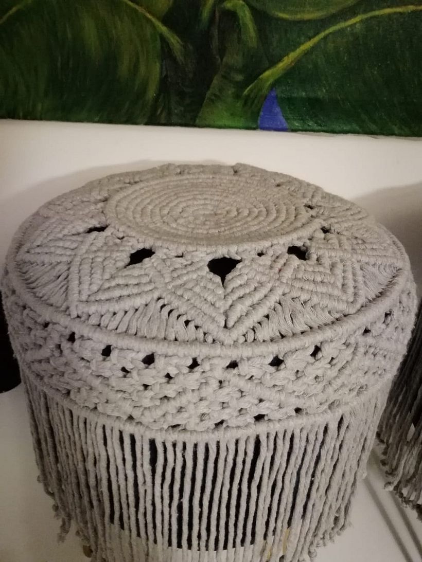macrame con tecnica circular