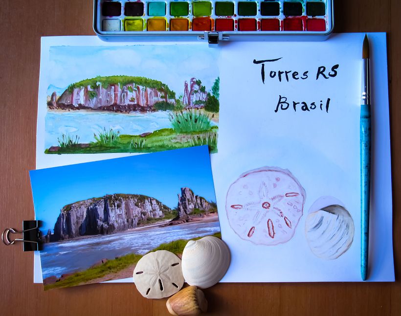 Meu projeto do curso: Caderno de viagem em aquarela 2