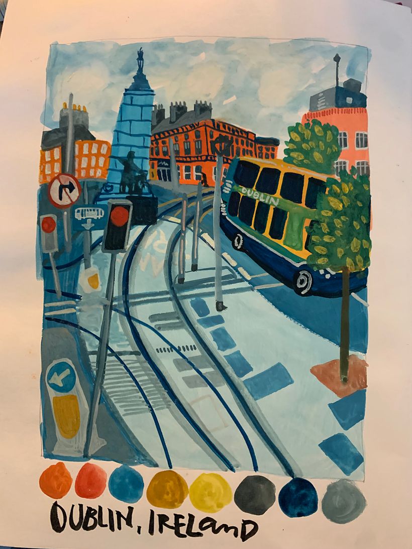 My project in Pictorial Sketchbook with Gouache course 3