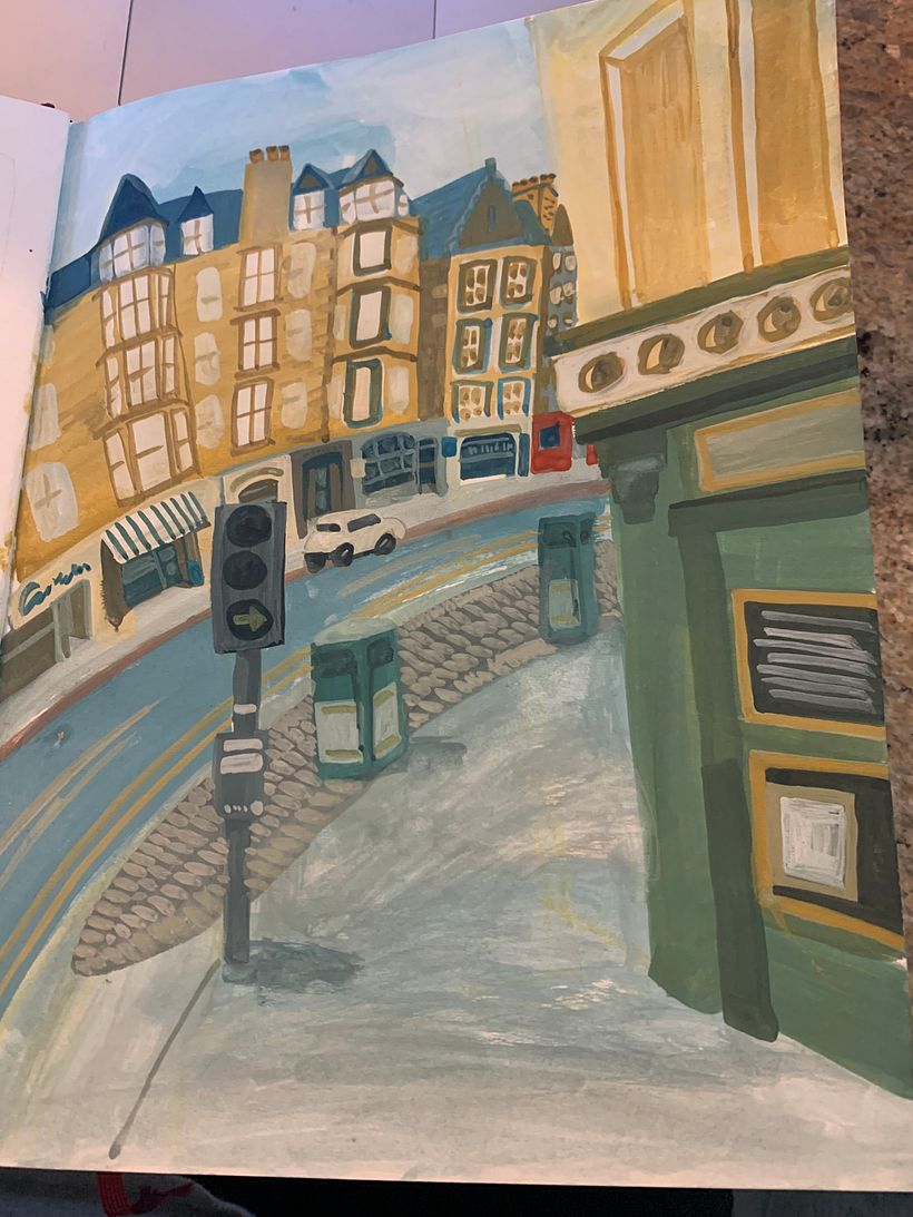 My project in Pictorial Sketchbook with Gouache course 4