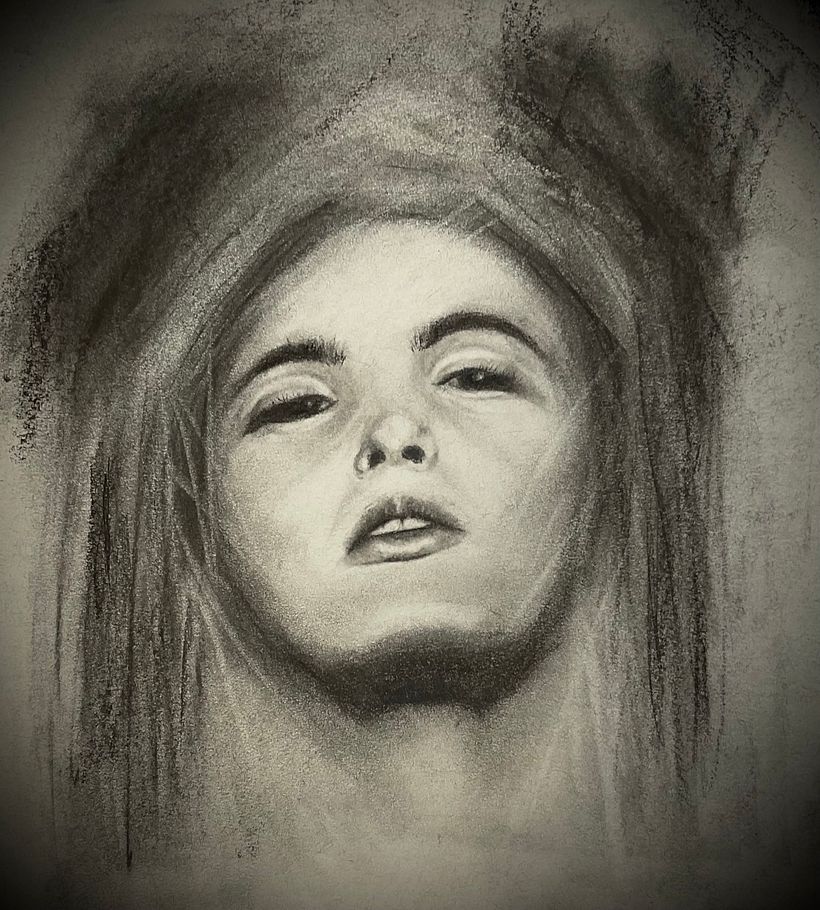 I did this on Strathmore Grey toned paper 