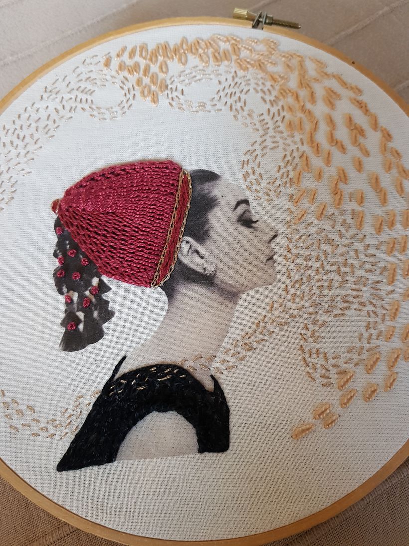 My project in Photo Embroidery on Fabric course 1