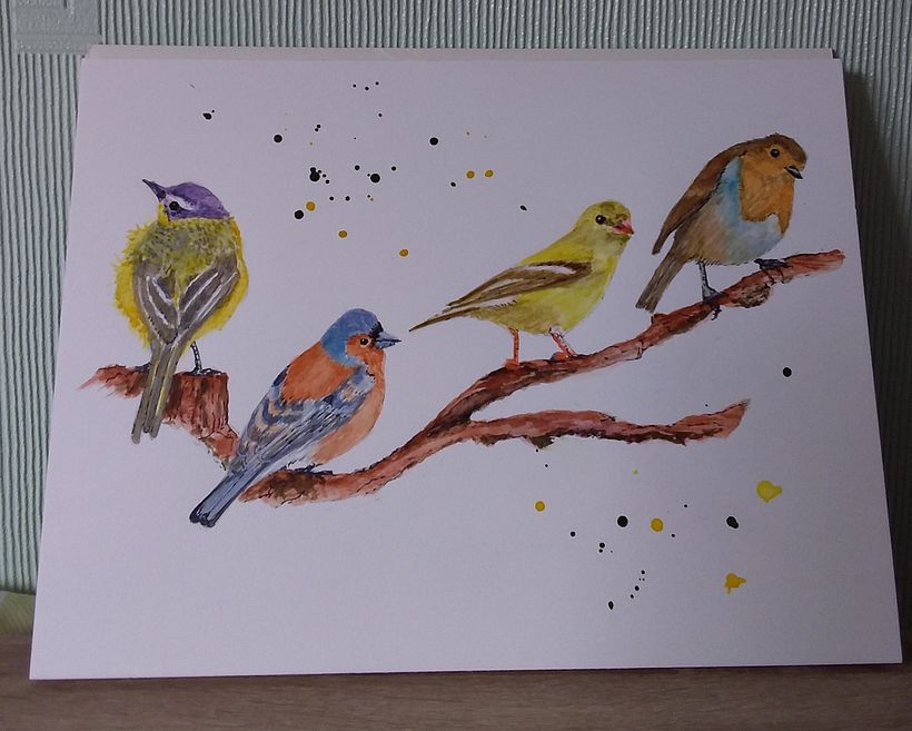 My project in Artistic Watercolor Techniques for Illustrating Birds course 2