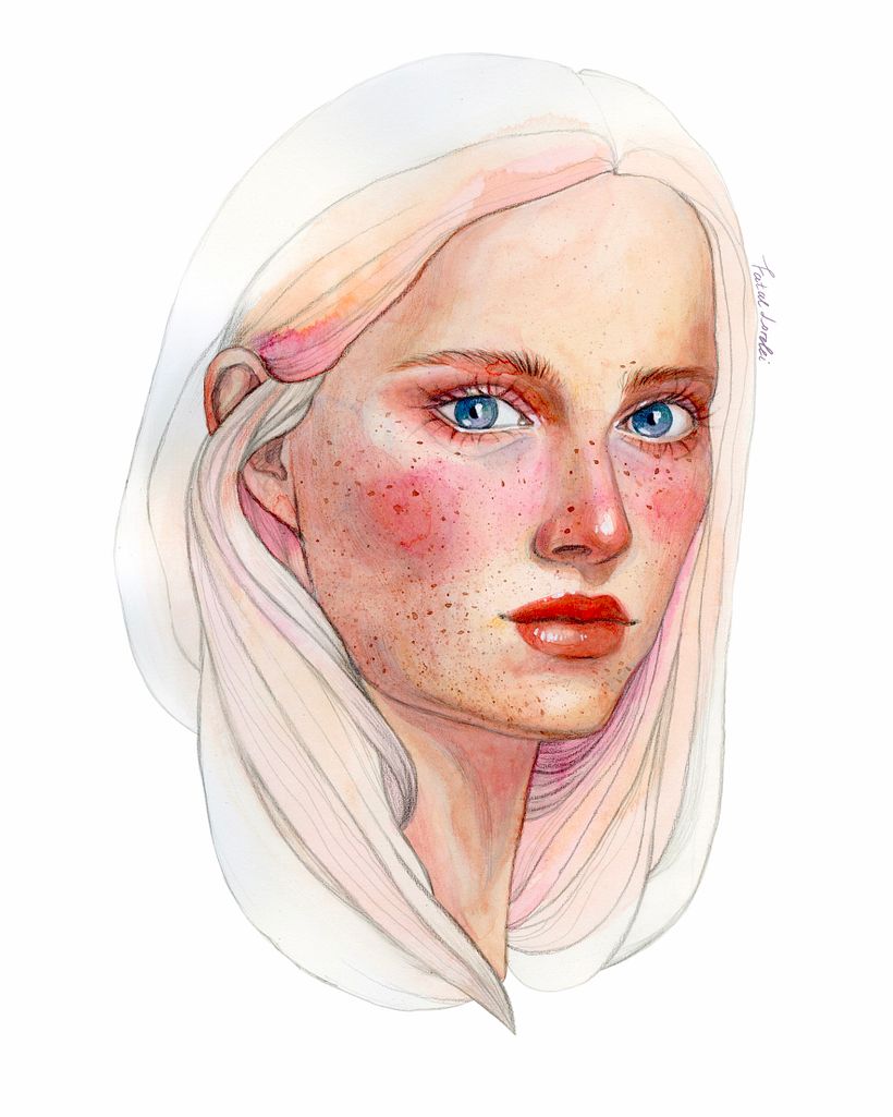 Mi Proyecto del curso: Retrato ilustrado en acuarela 3