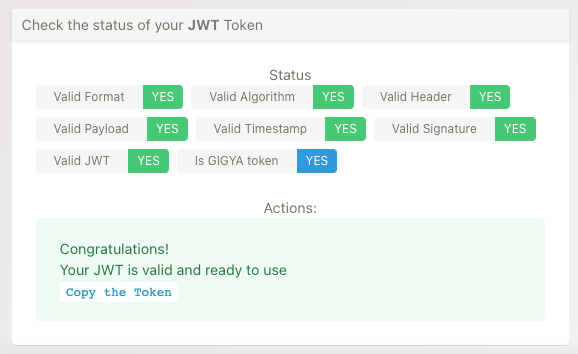 JWT VAlidator Detail