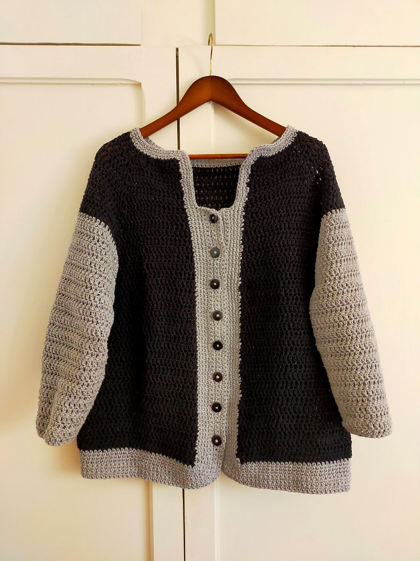 Mi Proyecto del curso:  Top-down: prendas a crochet de una sola pieza 1