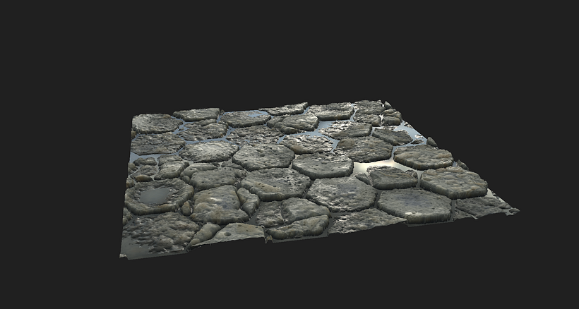 Aquí terminaba el proceso de la unidad de "Roughness y Base Color"