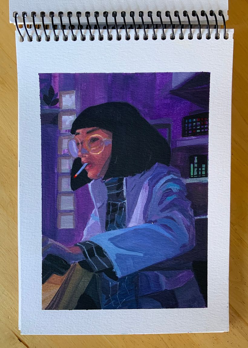 Realizado con Gouache