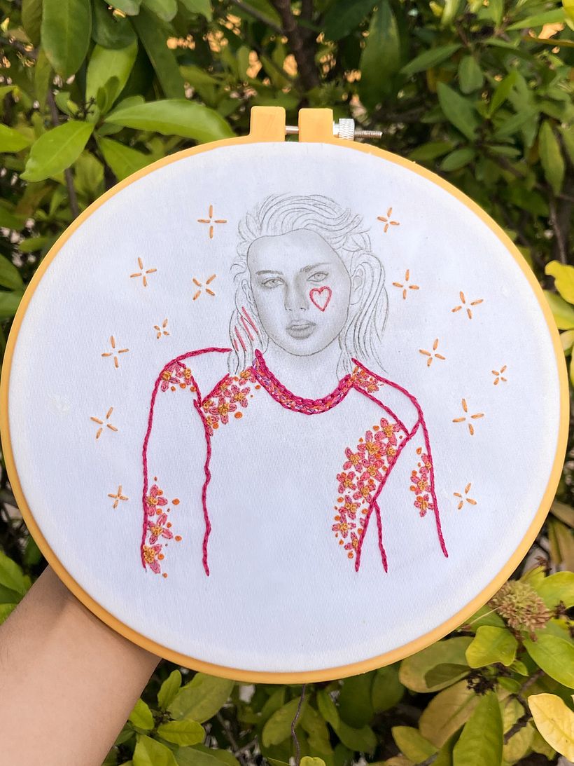 Mi Proyecto del curso: Estampación y bordado de retratos realistas 2