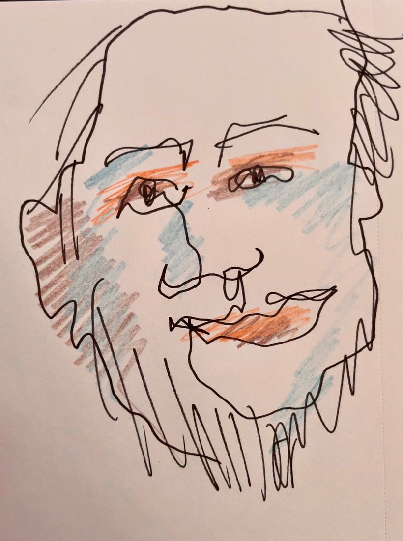 Blind contour selfies 4