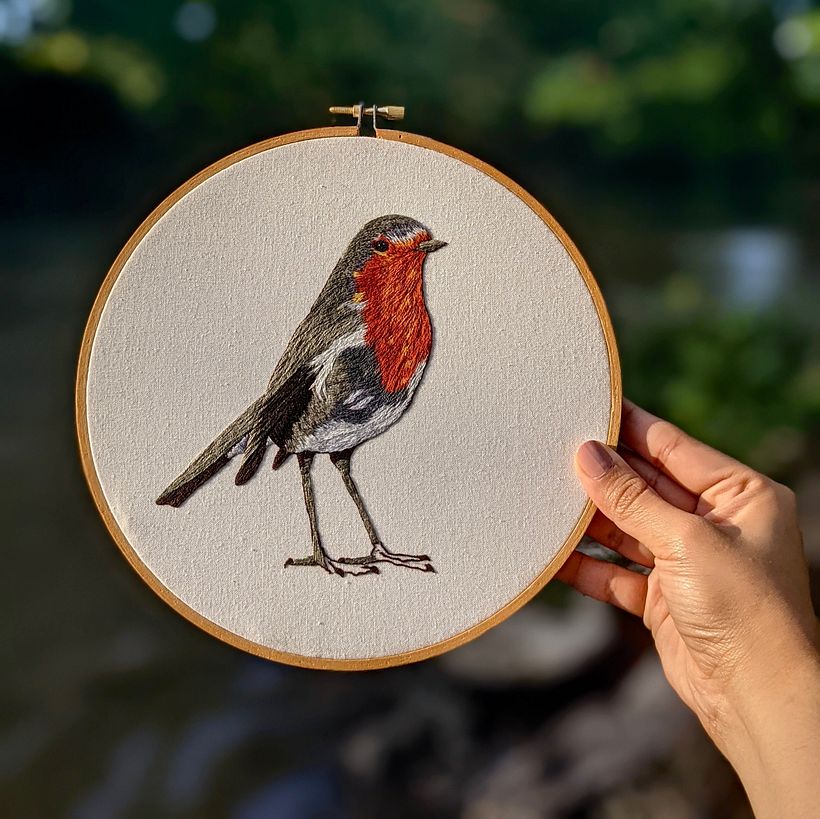 My project in Painting with Thread: Textile Illustration Techniques course 3