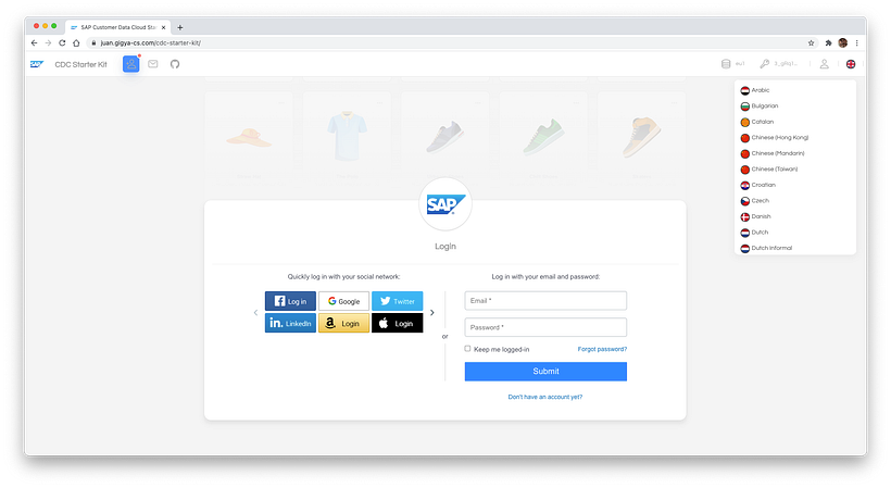 Formulario de Login