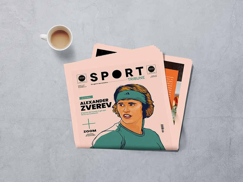 Sport Tribune - Cover & cover story first issue - Editorial Illustration 9