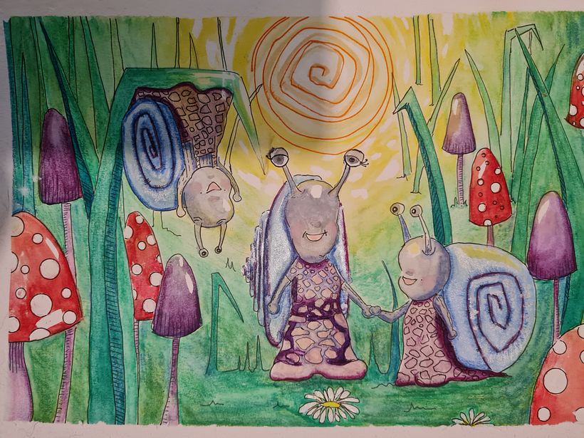 This Is me taking my children to forest school. 