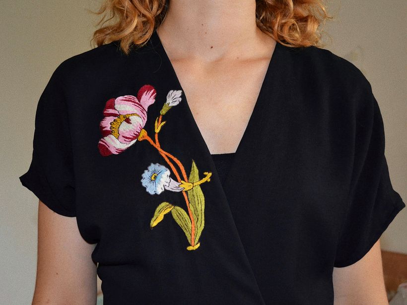 My project in Fashion Design: Painting and Embroidering Garments course 5
