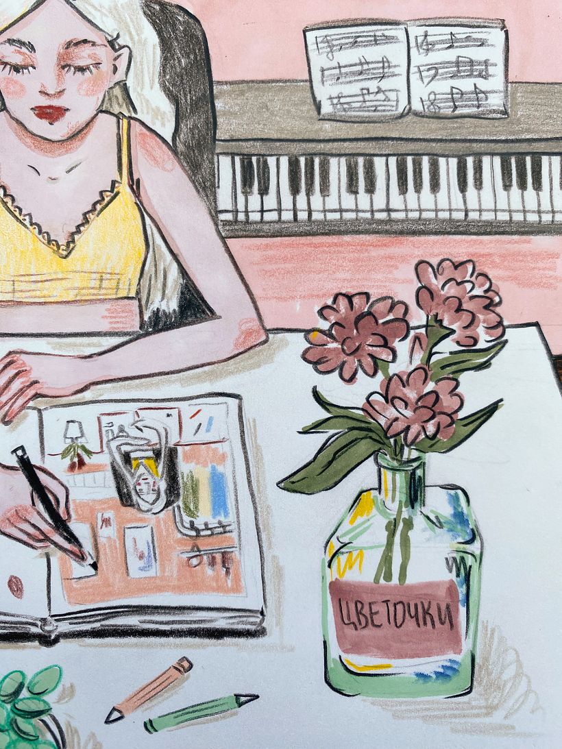 My project in Exploratory Sketchbook: Find Your Drawing Style course 2