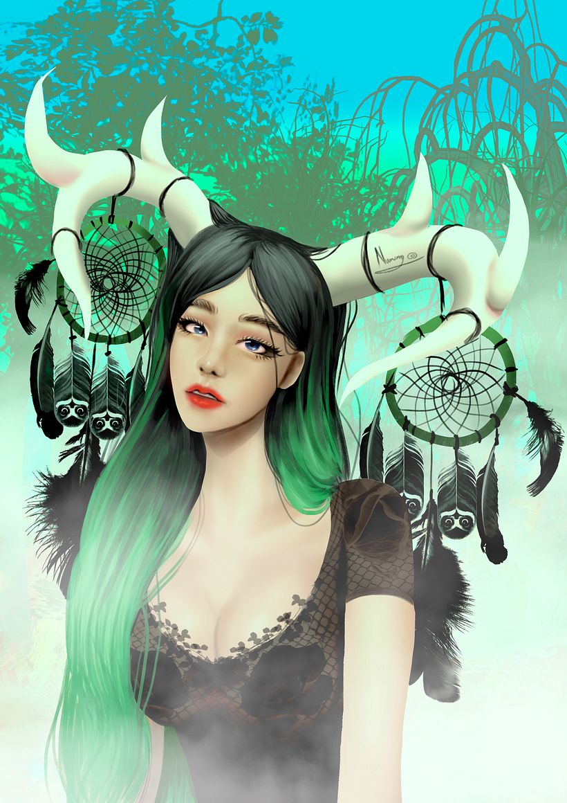 My project in Digital Fantasy Portraits with Photoshop course 2