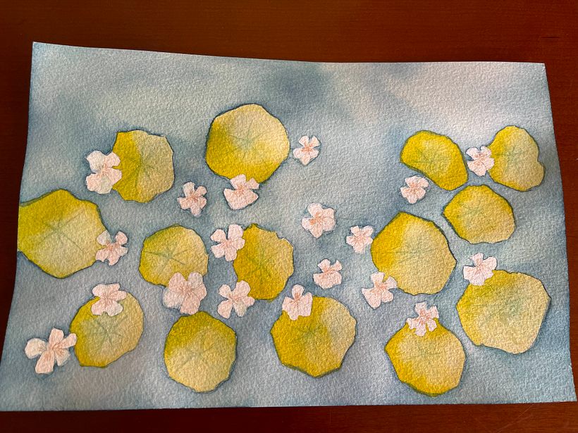 Meu projeto do curso: Técnicas de aquarela negativa para ilustração botânica 1