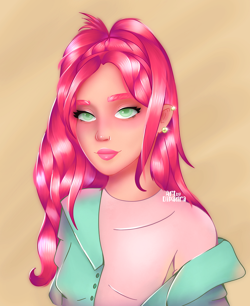 Retrato de personajes femeninos con Procreate 1