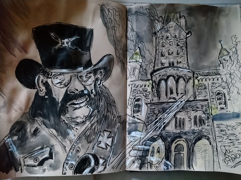 Lemmy an der Basilika in Rheine 