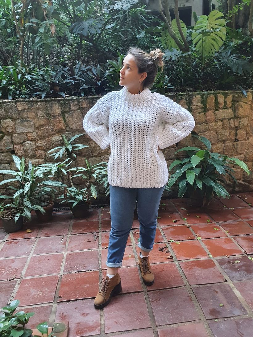 Meu projeto do curso: Crochê: crie roupas com apenas uma agulha 1