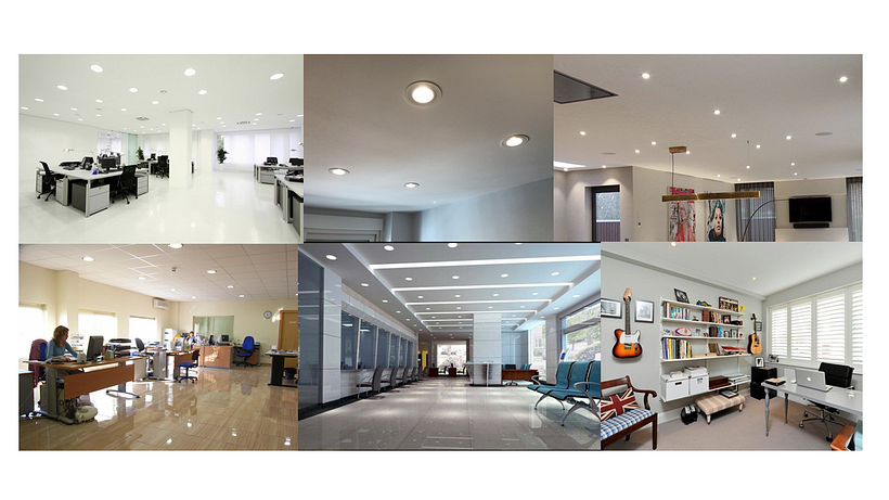 Moodboard luminarias empotrables