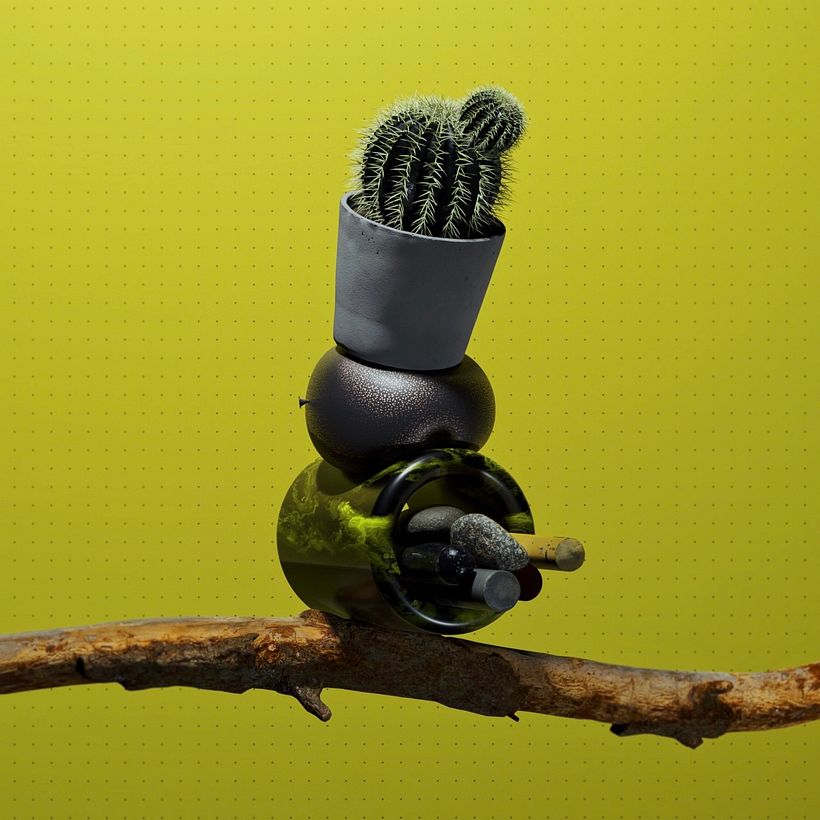 Mi Proyecto del curso: Composición still life en 3D 1