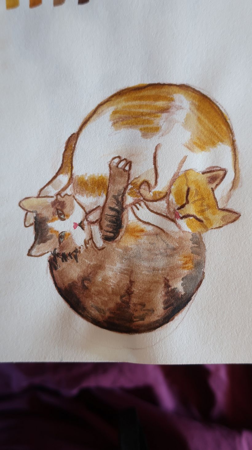 Anon & Wes - feutres Ecoline et crayons aquarellables