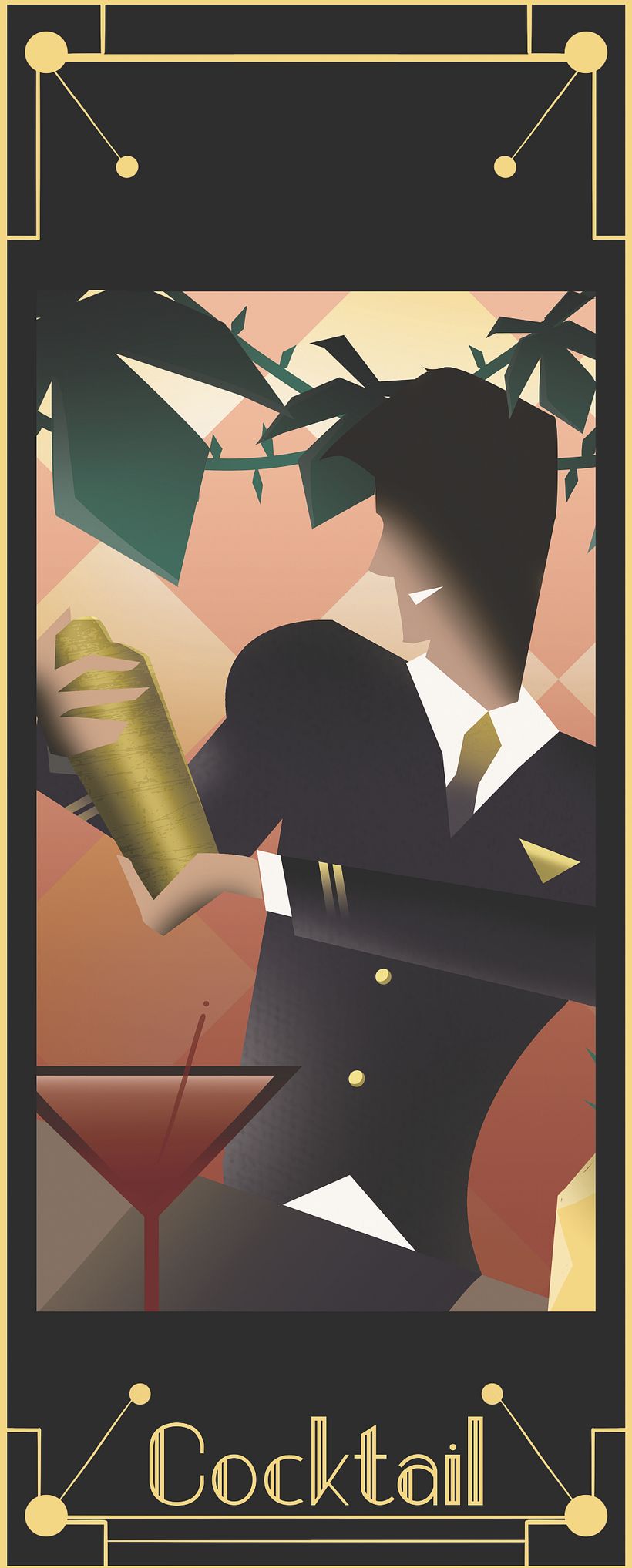 Mi Proyecto del curso: Ilustración digital estilo art déco 2