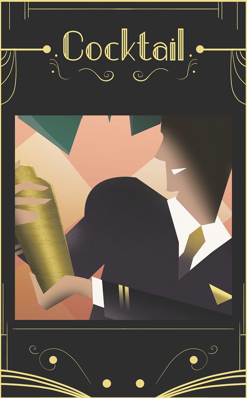 Mi Proyecto del curso: Ilustración digital estilo art déco 4