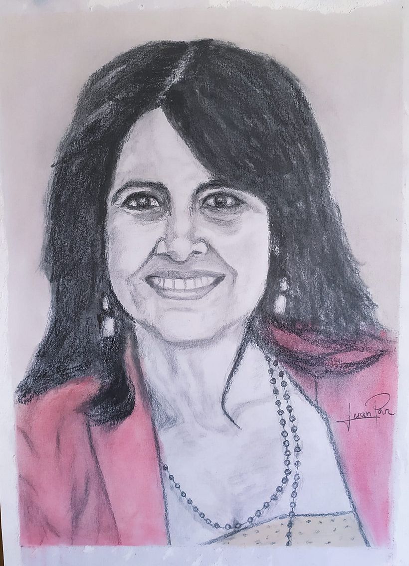 Mi Proyecto del curso: Retrato realista al carboncillo 7