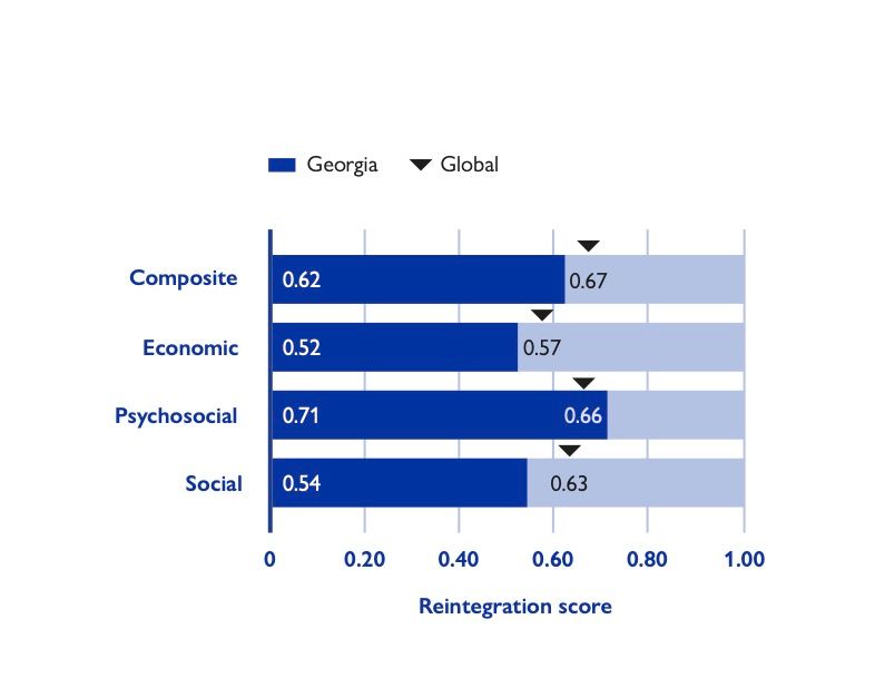 Research report including data visualizations for IOM (UN Migration), Georgia 5