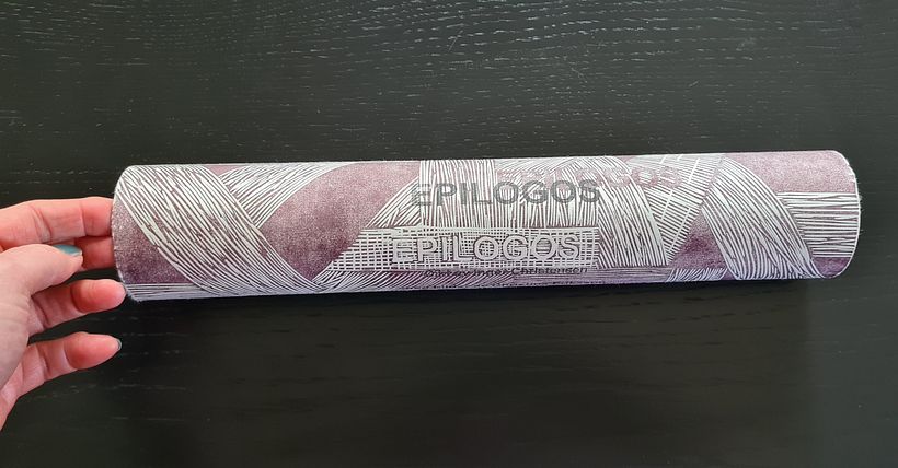Attempt at making an Artist's book: Epilogos. My illutrations to a poem by Danish poet Inger Christensen 2