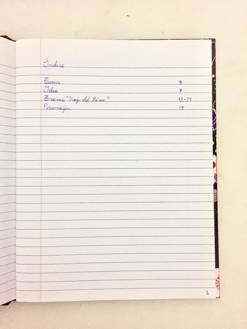 En proceso Cuaderno de Novela