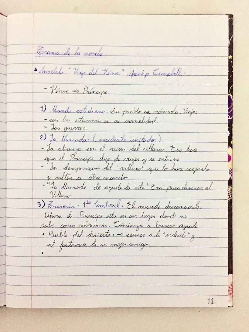 En proceso Cuaderno de Novela