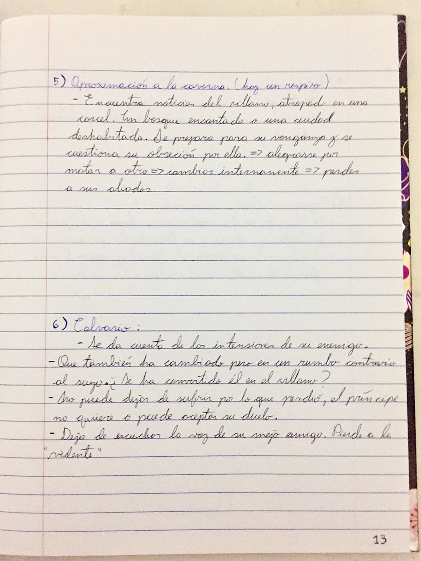 En proceso Cuaderno de Novela
