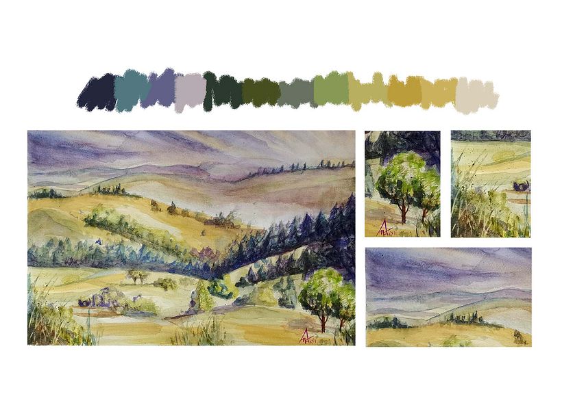 Paysages naturels à l’aquarelle 4